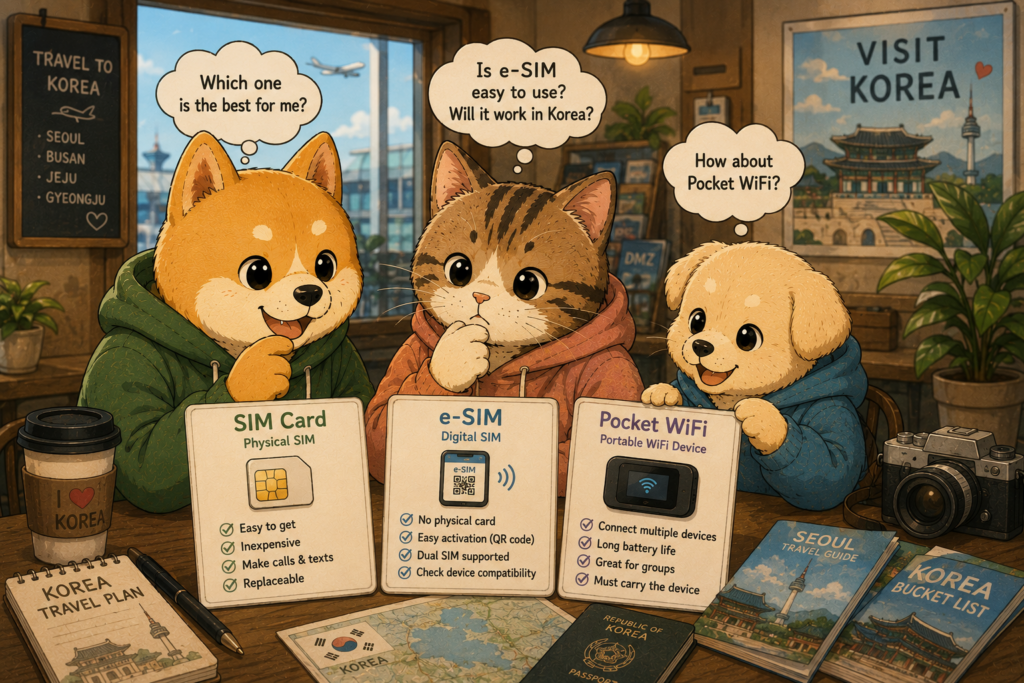 SIM card in Korea guide for first-time visitors at Incheon Airport